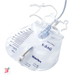 sacca di drenaggio letto per incontinenza 2000ml in pvc con valvola di non ritorno e scarico sterile