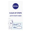 nivea clear-up strips zona t 6 cerotti, cerotti punti neri anti-imperfezioni per la pulizia viso