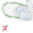 maschera ossigenoterapia+tubo