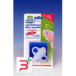 cuscinetto per dita a martello realizzato in gel di siliconebianco semitrasparente sagomata per prot