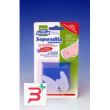 separadita anatomico per piede realizzato in gel di silicone bianco semitrasparente sagomato igienep