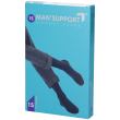 gloria ned man support 15 gambaletto cotone 15 den (15-18 mmhg) taglia 3 nero