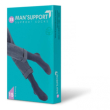 glolria med man support 15 gambaletto a compressione graduata (15-18 mmhg) taglia 5 blu