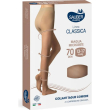 sauber linea classica 70 den - collant taglie comode maglia microrete (13-17 mmhg) - taglia 5 nero