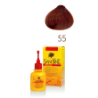 sanotint - reflex tinta capelli castano ramato numero 55 confezione 4 pezzi
