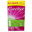 carefree proteggi slip aloe 28 + 4 pezzi