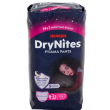huggies drynites mutandina assorbente ragazza 8-15 anni 9 pezzi