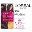 l'oreal paris - tintura capelli casting crème gloss, 316 prugna senza ammoniaca
