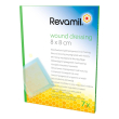 revamil garza med 8 x 8 centimetri 7 pezzi garze sterili a base di miele medicale per ferite, ustion