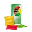 durex tropical preservativi aromatizzati alla frutta (banana, mela, fragola e arancia), 6 profilatti