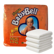 baby bell pannolini midi per bambini dai 4 ai 9 kg 180 pz