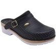 dr. scholl clog super comfort con cinturino blu n°45