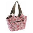 chicco borsa shopper rosso/marrone