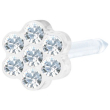 perla daisy 5 mm in crystal trasparente per gioielli fai da te, ideale per orecchini, collane e brac