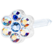 blomdahl foralobo mp daisy 5mm rainbow/alexandrite 1pz