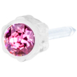 ep mp orecchino 4 mm rose - stud color oro rosa per lobi