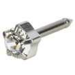 ep st tiffany 4 mm crystal - orecchino a bottone stile tiffany con zircone crystal