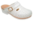 dr. scholl clog super comfort con cinturino bianco n°40