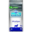 vet life ultrahypo pesce - alimento completo per cani con intolleranze e dermatosi 2 kg