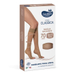 sauber linea classica 13-17 mmhg gambaletto open toe microrete 70 denari colore neutro beige taglia