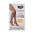 sauber linea classica 140 den - gambaletto punta aperta maglia microrete (18-22 mmhg) - taglia 2 neu