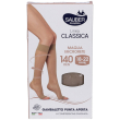 sauber gambaletto open toe 140 den maglia microrete - neutro beige taglia 3