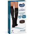 linea uomo q-skin calza 140 denari colore nero taglia s/m - calza uomo a compressione graduata