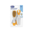 spazzola e pettine arancione set chicco per cura capelli neonati - artsana
