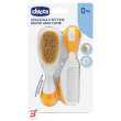 chicco spazzola + pettine arancione