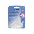 chicco natural feeling tettarella in silicone 2m+ flusso medio, 1 pezzo - tettarella anti-coliche e