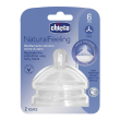 chicco naturalfeeling tettarella step up silicone 6m+ 2 pezzi