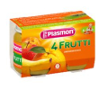 plasmon omogeneizzato 4 frutti 2 x 104 grammi
