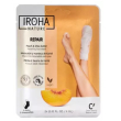 iroha nature maschera piedi riparatrice alla pesca e al burro di karité 2 x 9 ml