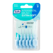 tepe scovolino interdentale extra soft blu 0,6 mm, 6 pezzi - pulizia efficace, gengive sensibili, ri