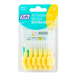 tepe scovolino interdentale extra soft giallo iso4 0,7mm, 6 scovolini, pulizia efficace, gengive sen