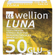 med trust dispositivo medicale wellion luna glicemia, strisce, multicolore, 50 unità