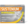 sustenium immuno, integratore difese immunitarie con vitamina c, 14 bustine