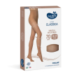 sauber linea classica - collant 70 den maglia microrete a compressione graduata (13-17 mmhg) taglia