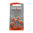 batteria rayovac zinco aria 6 pezzi modello 13