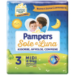 pampers sole & luna midi 20 pezzi