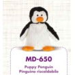 puppy peluche pinguino riscaldabile