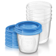 avent vasetti con coperchi 180 ml 5 pezzi