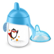avent tazza decorata con beccuccio azzurro 340 ml