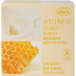 speick wellness soap saponetta bagno-doccia, latte e miele - 200 g