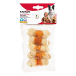 camon cane snack bonnie chew osso pelle bovina pollo 5cm 5pz 70gr