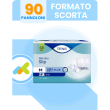 tena slip plus 6 gocce 30 pezzi - pannolone a mutandina con adesivi e confioair per perdite urinarie