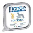 monge cane monoproteico solo pollo 150gr (vaschetta)