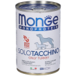 monge monoprotein solo tacchino 400 g mangime