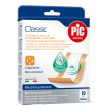 pic classic cerotto striscia 10x8cm antibatterico 10 pezzi