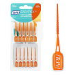 stick interdentale tepe easypick, arancione, iso xs-s, 36pz | contenitore tascabile incluso, rimozio